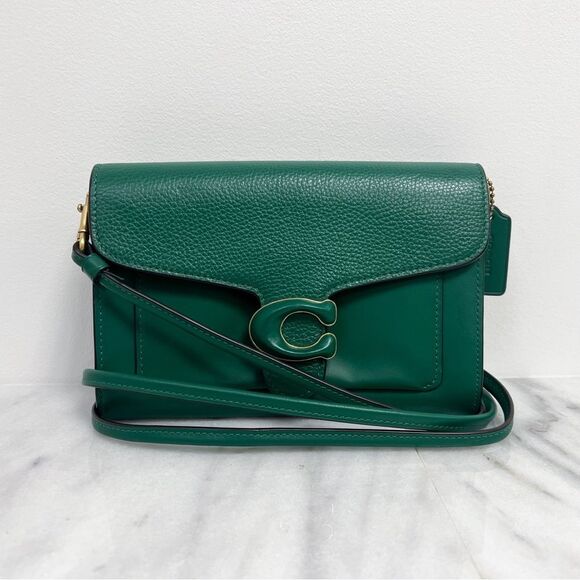 Coach Tabby Strap Clutch Crossbody Green - Picture 4 of 10